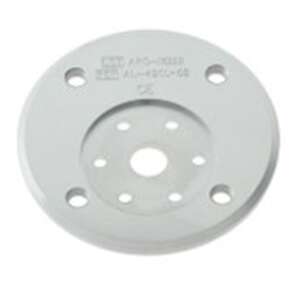 Round 4-hole base plate with offset shuttle lock relief, .250"