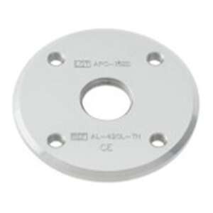Round 4-hole base plate with threaded center hole, .250"